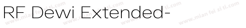 RF Dewi Extended字体转换